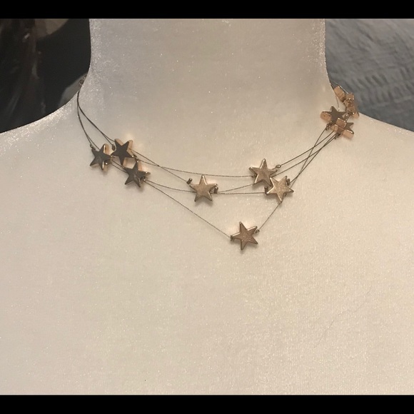 Jewelry - Multi-layer Gold-plated Star Choker Necklace